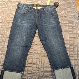 Kut from the Kloth Dark Blue Ankle Jeans